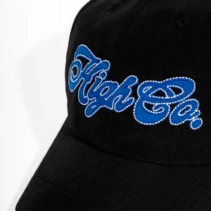 Boné High 6 Panel Script Black 2