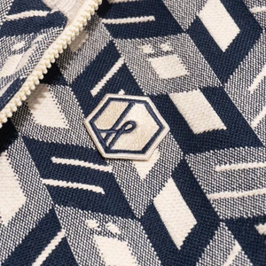 Jaqueta Öus Gobelin Imperial Cubos Azul 6