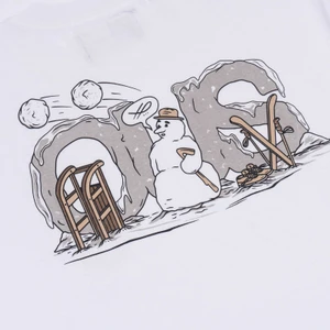 Camiseta Öus Boneco De Neve Branco 4