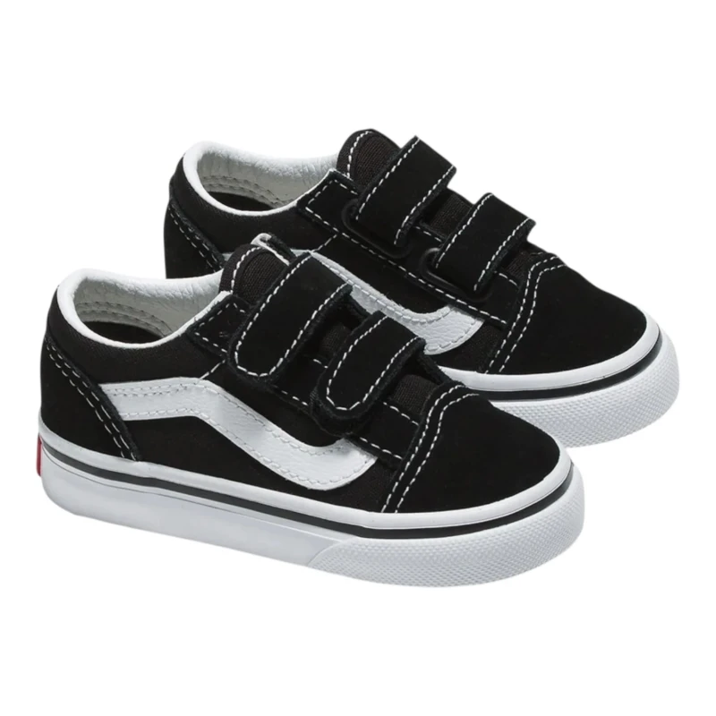 TÊNIS VANS INFANTIL OLD SKOOL V BLACK WHITE