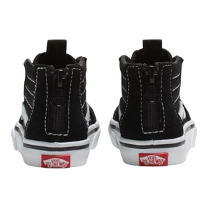 Tênis Vans Infantil Sk8 Hi Zip Black White 4