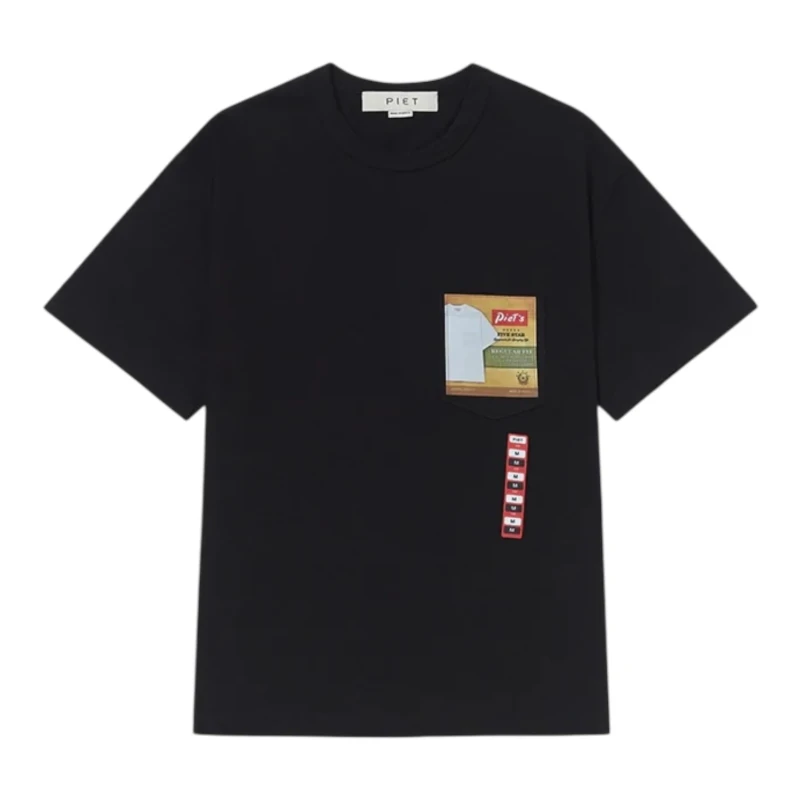 CAMISETA PIET BRAND NEW BLACK