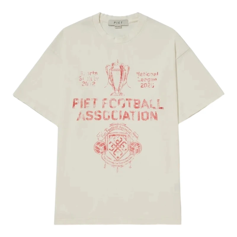 Camiseta Piet Football Association Bone White