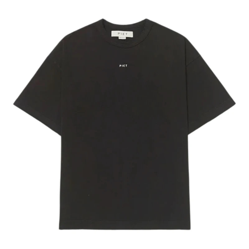 CAMISETA PIET LOGO VINTAGE BLACK