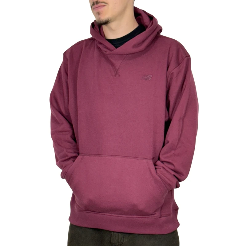Moletom New Balance Athletics Small Logo Ameixa