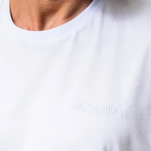 Camiseta Columbia Basica Bordado Branco 2