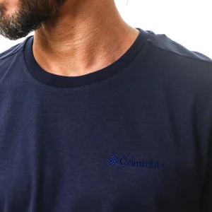 Camiseta Columbia Basica Bordado Marinho 2
