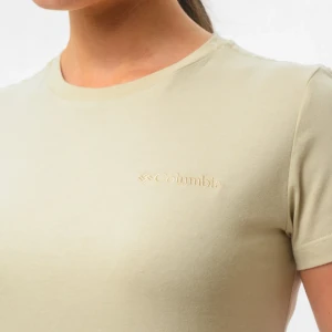 Camiseta Columbia Feminina Bordado Bege 2