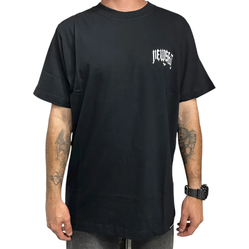 CAMISETA NEW ESP LETTER GOT PRETO 201085