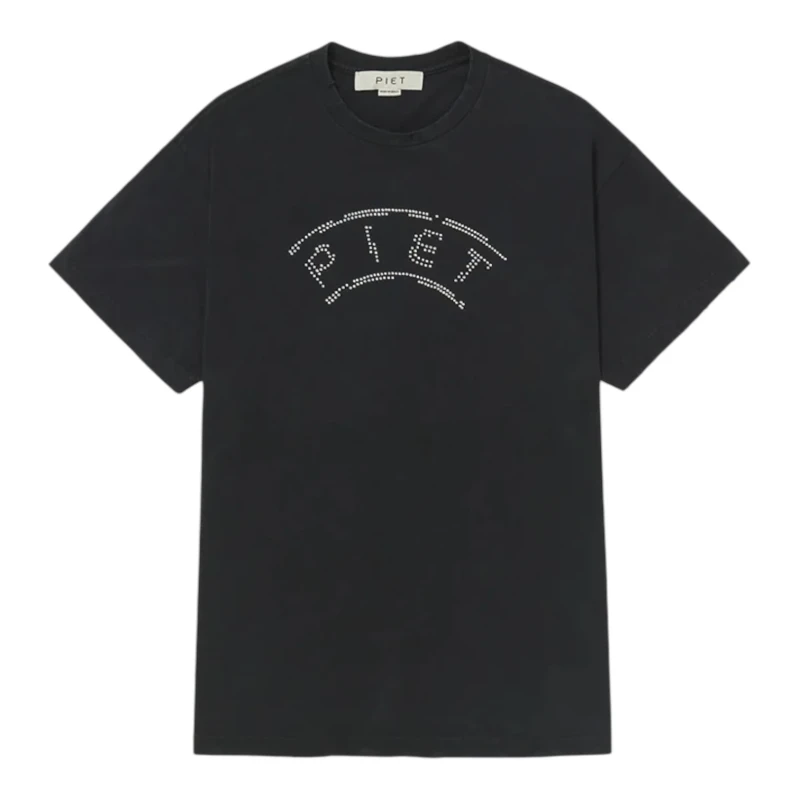 CAMISETA PIET UEFA DISTRESSED VINTAGE BLACK