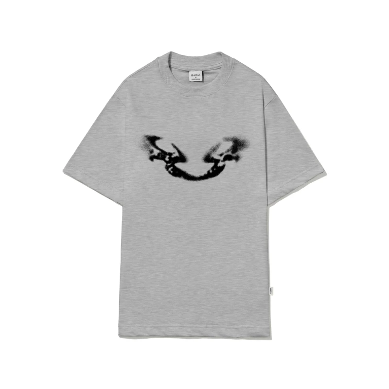 Camiseta Barra B Reflexo Espectro Cinza Mescla