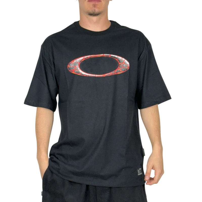 CAMISETA OAKLEY ELLIPSE FLAME BLACKOUT