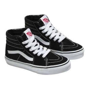 Tênis Vans Infantil Sk8 Hi Black True White 1
