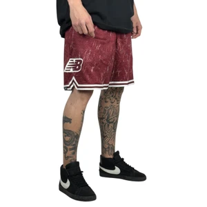 Bermuda New Balance Knit Hoops In Game Vinho 1