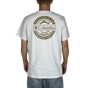Camiseta Columbia Button Badge Branco 1