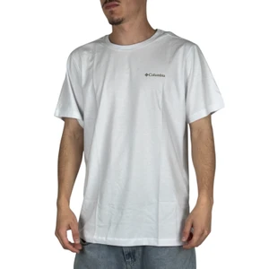 Camiseta Columbia Button Badge Branco 2