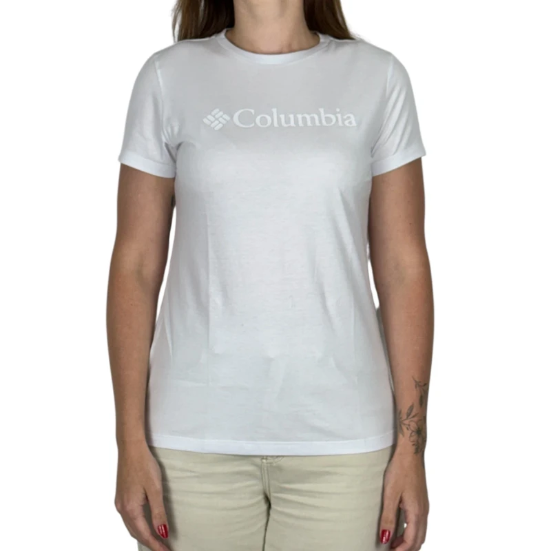 CAMISETA COLUMBIA FEMININA BASIC LOGO 2 BRANDED BRANCO