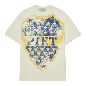 Camiseta Piet Emblem Relaxed Bone White 1