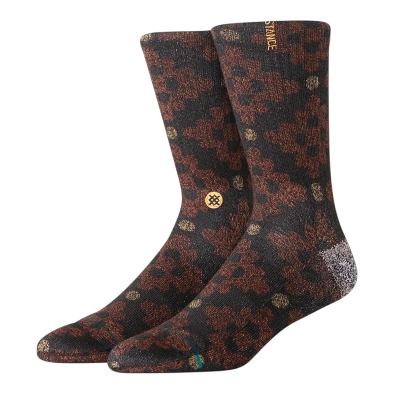 MEIA STANCE SAN LUCAS CREW DARK BROWN