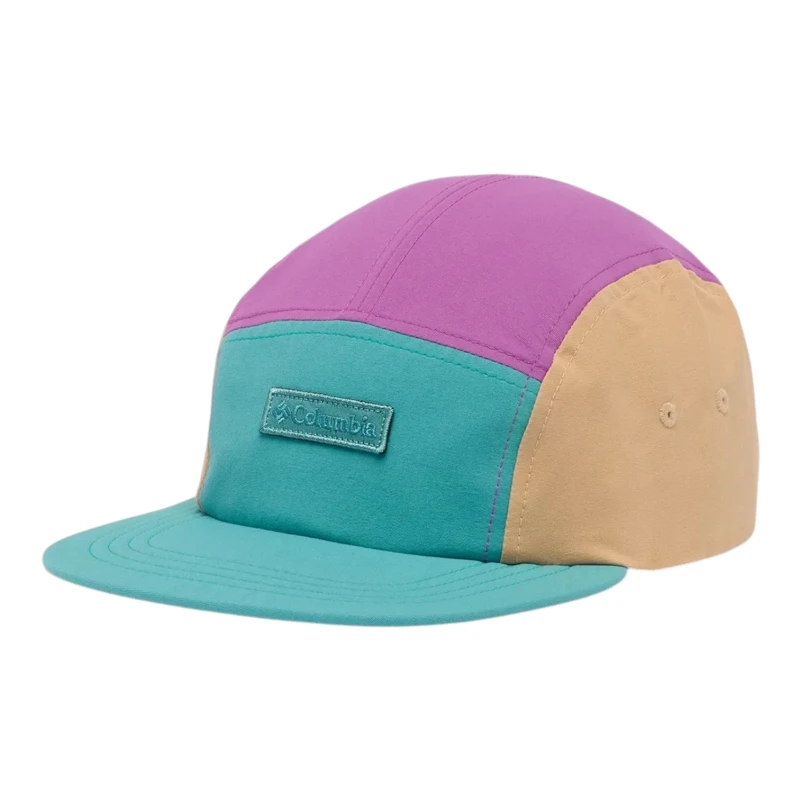 Boné Columbia 5 Panel Creek Side Teal Razzle Canoe