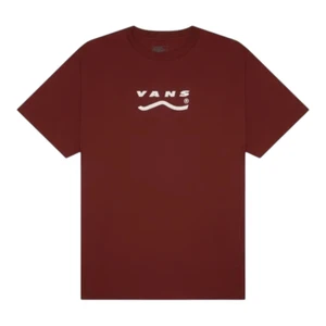 Camiseta Vans Determined Bordeaux White 2