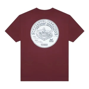 Camiseta Vans Scratched Record Bordeaux 2