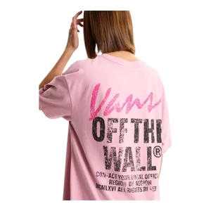 Camiseta Vans Lady Wall Outsized Pink Dawn 4
