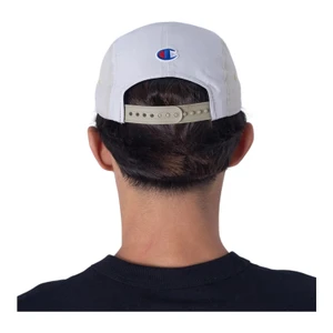 Boné Champion 5 Panel Micro Script Blk Off Khaki 5