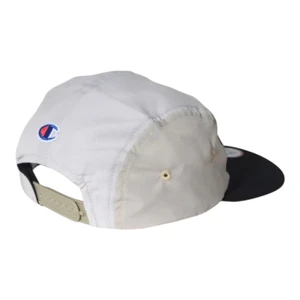 Boné Champion 5 Panel Micro Script Blk Off Khaki 4