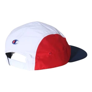 Boné Champion 5 Panel Micro Script Navy Wht Red 3