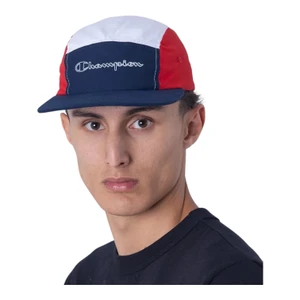 Boné Champion 5 Panel Micro Script Navy Wht Red 6