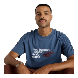 Camiseta New Balance Numeric Stacked Blue 4