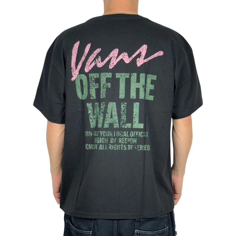 CAMISETA VANS LADY WALL OUTSIZED BLACK