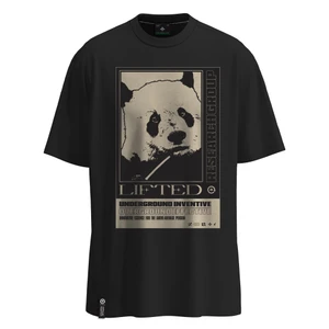 Camiseta Lrg Over All Efective Panda Knit Preto 1
