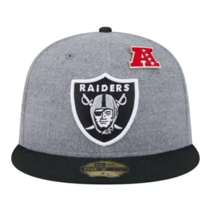 Boné New Era Lv Raiders 5950 2t Pin Grey Blck 5