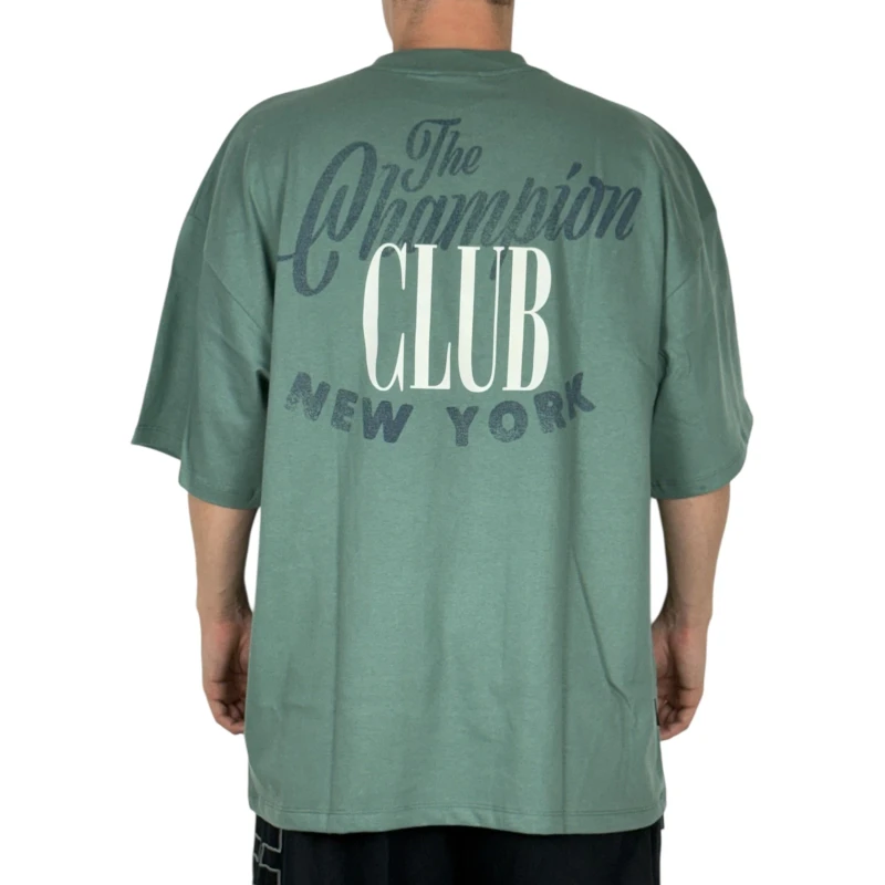 Camiseta Champion Oversized Club Ny Green