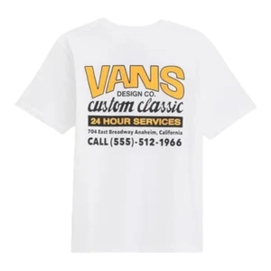 Camiseta Vans Infantil Shop Front White 1