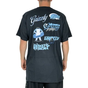 Camiseta Grizzly Back Script Logo Black 1
