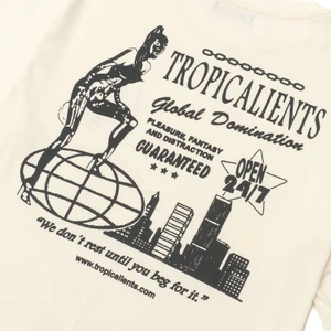 Camiseta Tropicalients Global Domination Off White 3