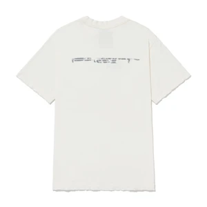 Camiseta Piet Oakley Caution Ripped Bone White 2