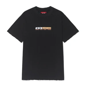 Camiseta Piet Oakley Caution Ripped Vintage Black 1
