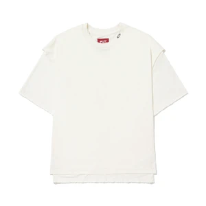 Camiseta Piet Oakley Layered Bone White 1