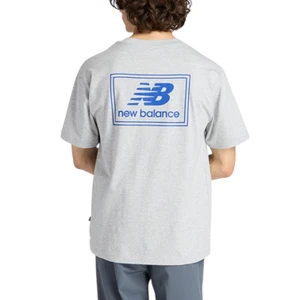 Camiseta New Balance Woven Label Cinza 2 1