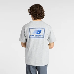 Camiseta New Balance Woven Label Cinza 2 3