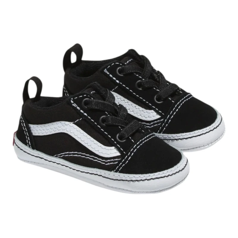 TÊNIS VANS INFANTIL OLD SKOOL CRIB BLACK WHITE