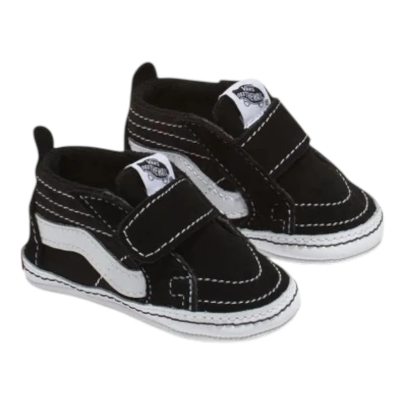TÊNIS VANS INFANTIL SK8 HI CRIB BLACK WHITE
