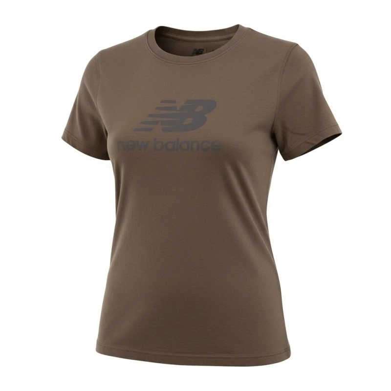 CAMISETA NEW BALANCE FEMININA ESSENTIALS MARROM