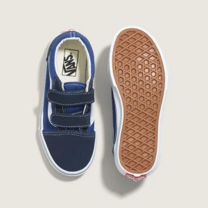 Tênis Vans Infantil Old Skool V Navy True White 3