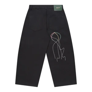 Calça Class Twill Wide Dotteed Pipa Black 12654 2