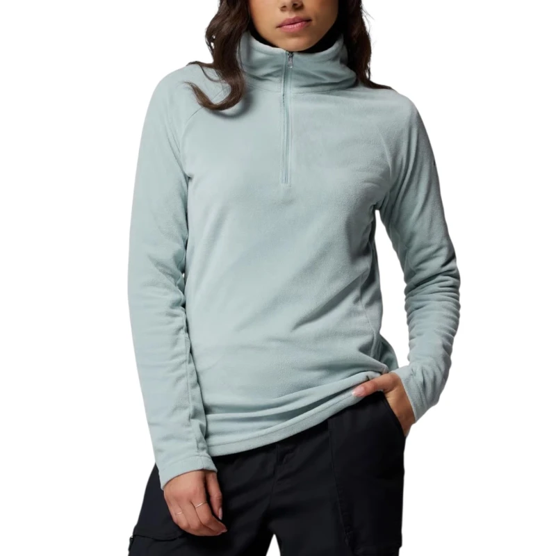 FLEECE COLUMBIA FEMININO GLACIAL 4 1/2 ZIP CRUSHED BLUE